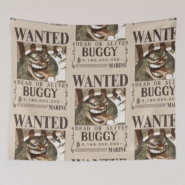 Item preview, Buggy the Clown Wanted Poster designed and sold by The Anime Guild.