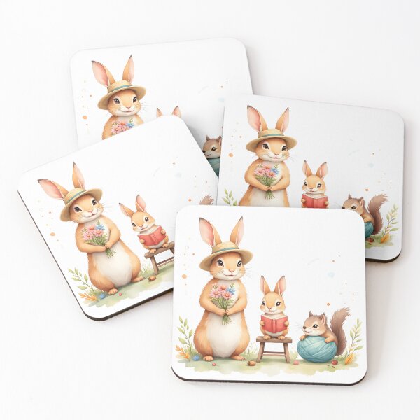 Item preview, Rabbit and friends: Cottontail Companions designed and sold by Petalandfur.