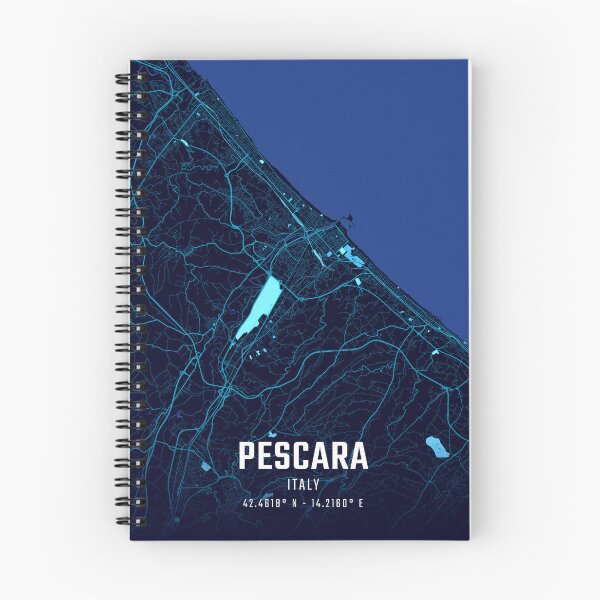 Item preview, Pescara Midnight City Map designed and sold by HomeLivingCo.