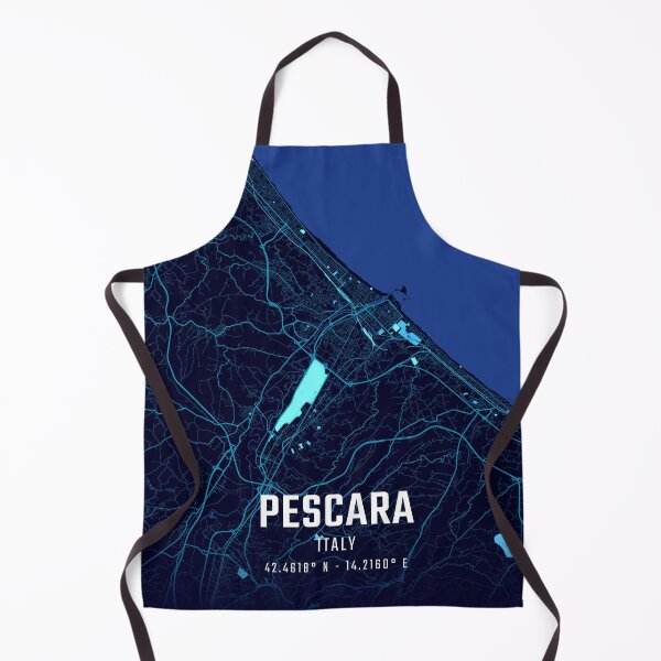 Item preview, Pescara Midnight City Map designed and sold by HomeLivingCo.
