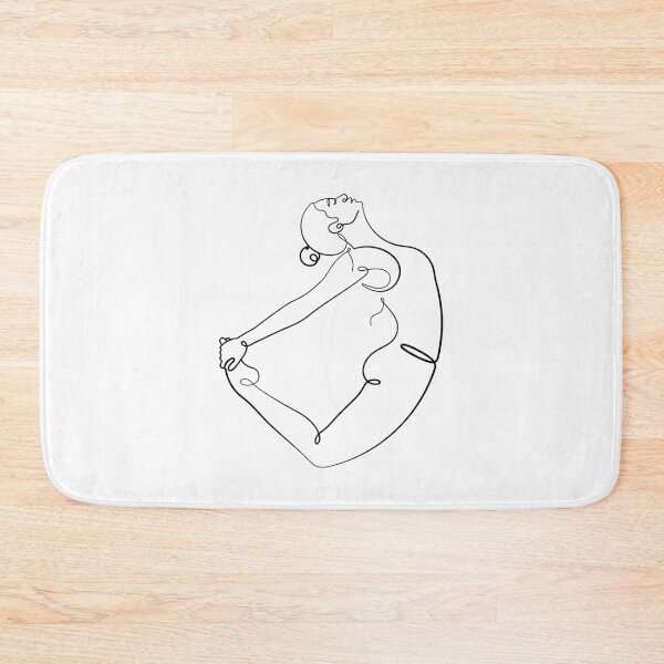 Item preview, Aesthetic Bow Pose – Dhanurasana – One Line Drawing designed and sold by altandesign.