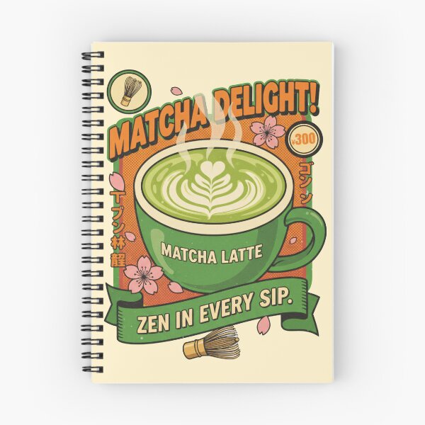 Item preview, Matcha Delight Latte - Zen In Every Sip Retro Japanese Art designed and sold by AwesomeBeyondLimits.