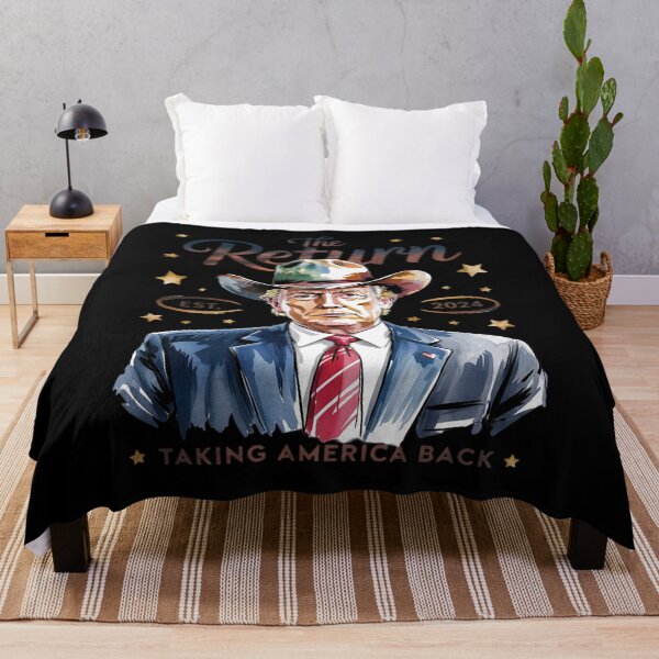 Item preview, The Return Western Cowboy Trump Taking America Back  designed and sold by KonstanKoraner.