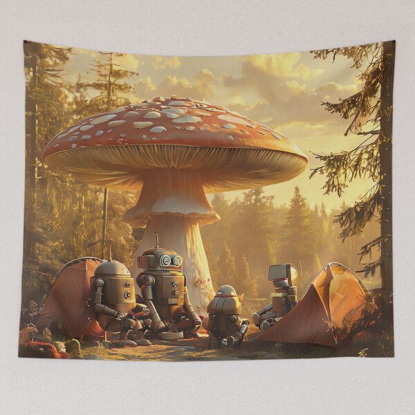 Item preview, Mushroom Glamping designed and sold by ONYX Pixee.