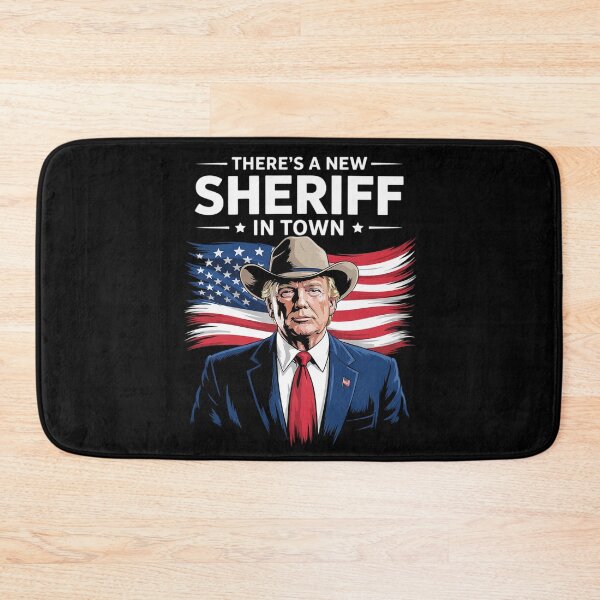 Item preview, There's A New Sheriff In Town, Cowboy Trump  designed and sold by KonstanKoraner.