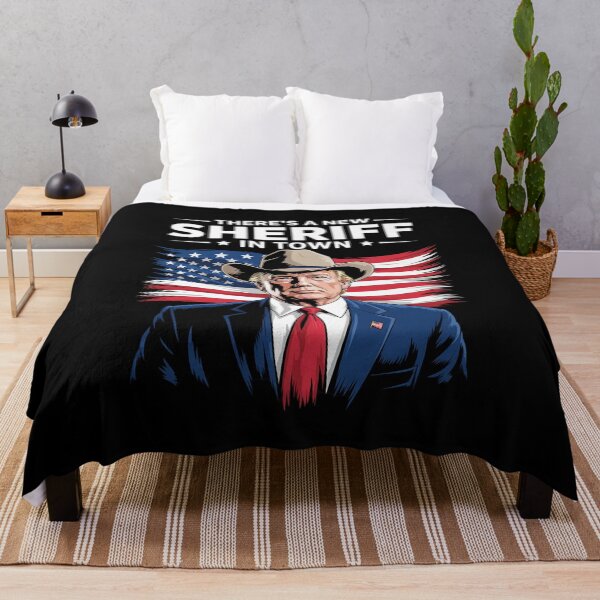 Item preview, There's A New Sheriff In Town, Cowboy Trump designed and sold by KonstanKoraner.