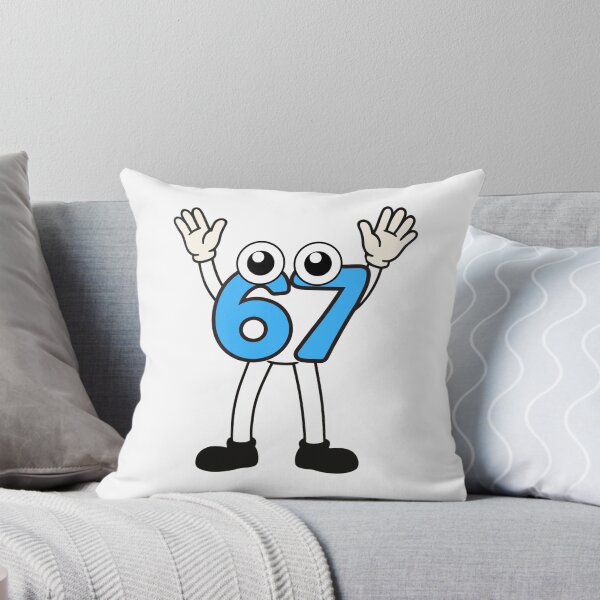 Item preview, Happy 67 Cartoon Characters Cute Blue Number Duo designed and sold by FeriVibe.