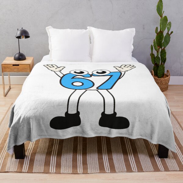 Item preview, Happy 67 Cartoon Characters Cute Blue Number Duo designed and sold by FeriVibe.