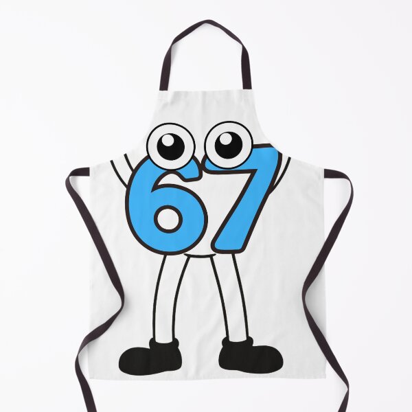 Item preview, Happy 67 Cartoon Characters Cute Blue Number Duo designed and sold by FeriVibe.