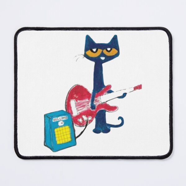 Item preview, Pete the cat Cool Cat Jamming on a Red Guitar   designed and sold by fo-ngika.