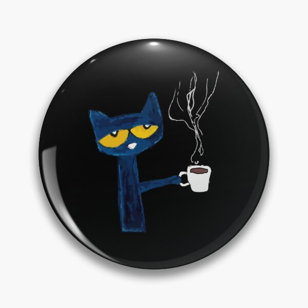 Item preview, Pete the cat funny black cat drink coffee   designed and sold by fo-ngika.