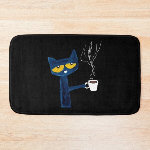 Item preview, Pete the cat funny black cat drink coffee   designed and sold by fo-ngika.