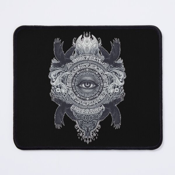 Item preview, All-Seeing Eye of Odin – Viking Wisdom Symbol - Norse Art Print designed and sold by Mythic Tide.