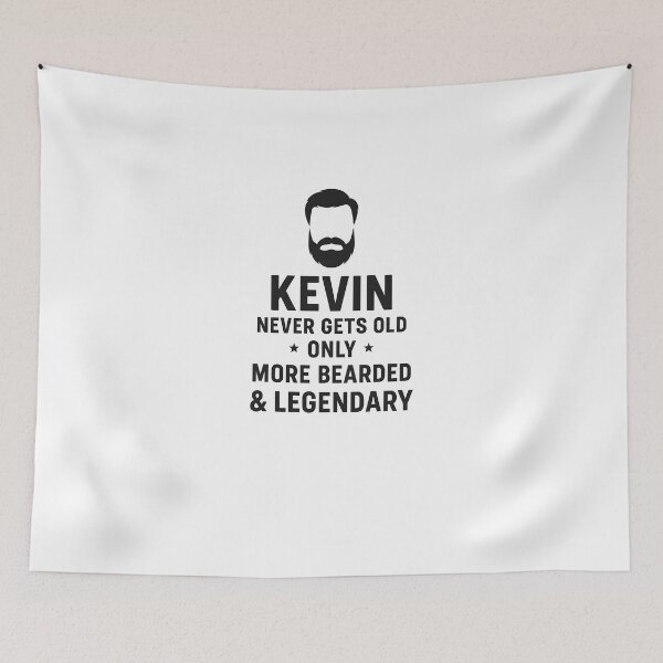 Item preview, Kevin Bearded & Legendary Tee designed and sold by Les-Ink-Studio.