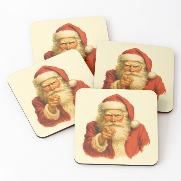 Item preview, Christmas Humor Angry Santa Claus Pointing Vintage designed and sold by charlypicazo.