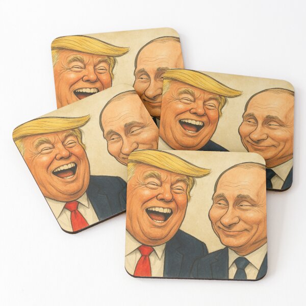 Item preview, Hilarious caricature of Trump and Putin designed and sold by lesensdelavie.