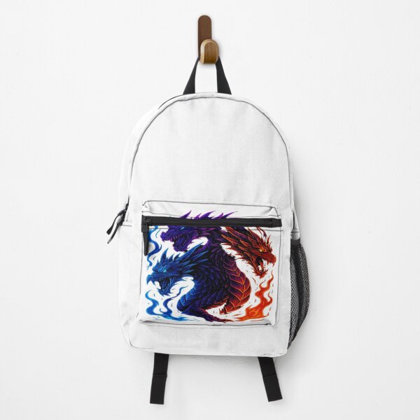 Item preview, Neon Hydra Dragon – Fire & Ice Mythic Beast designed and sold by GlowAIDesigns.