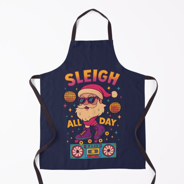 Item preview, Sleigh All Day – Retro Santa Christmas Design designed and sold by AmtsDesigns.