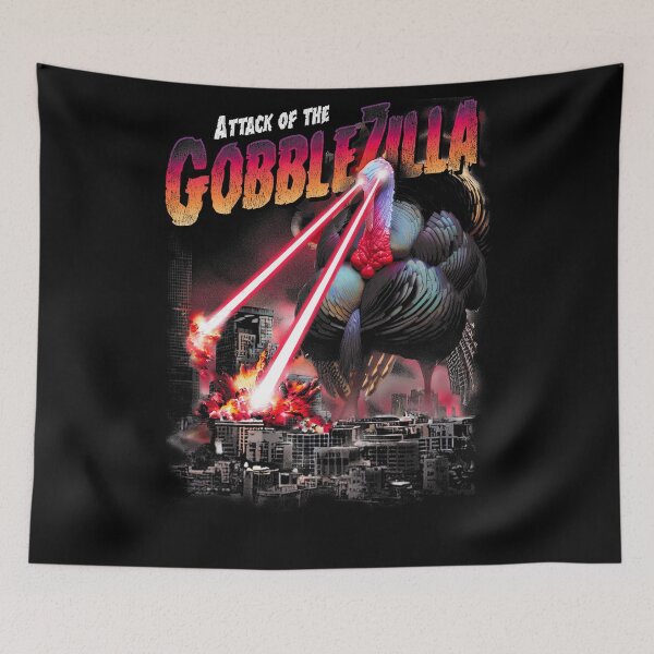 Item preview, Quote Humor Happy Gobblezilla Funny Thanksgiving Retro Style designed and sold by nguyenconguan80.