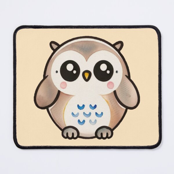 Item preview, Big eyes big charm cute owl designed and sold by MoxisWatercolor.