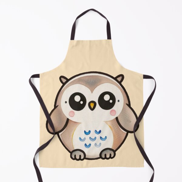 Item preview, Big eyes big charm cute owl designed and sold by MoxisWatercolor.