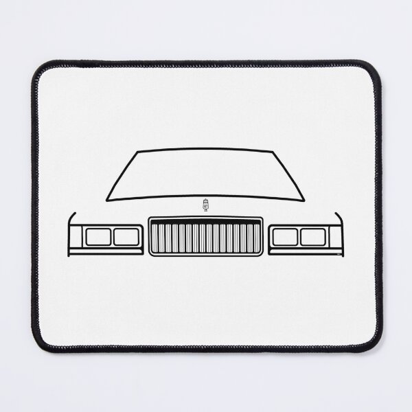Item preview, Mercury Grand Marquis 1980s American classic car black outline designed and sold by soitwouldseem.