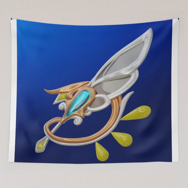 Item preview, Golden Bird Shedding Artifact Genshin Impact Fanart designed and sold by Phloxy-Fables.