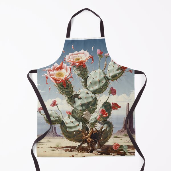 Item preview, Blooming cactus plant blossoms surreal desert landscape luminous designed and sold by G-M-Designs.