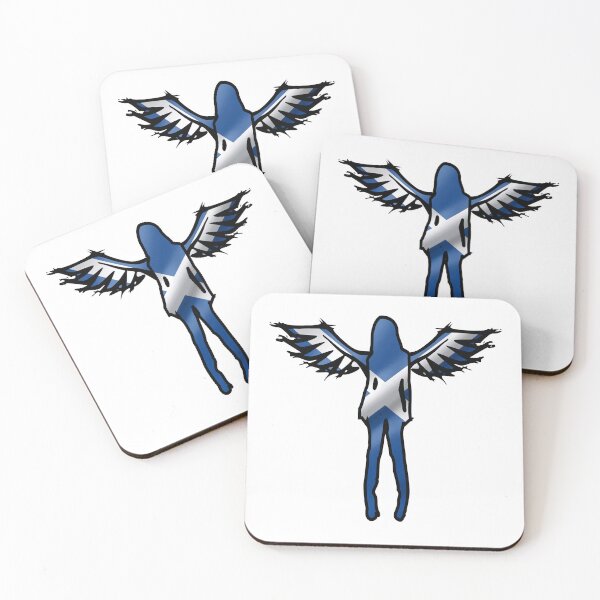 Item preview, Scottish Angel Wings Gift - Scotland Saltire Flag Angel Symbolic Tee designed and sold by Loom on the Loch.