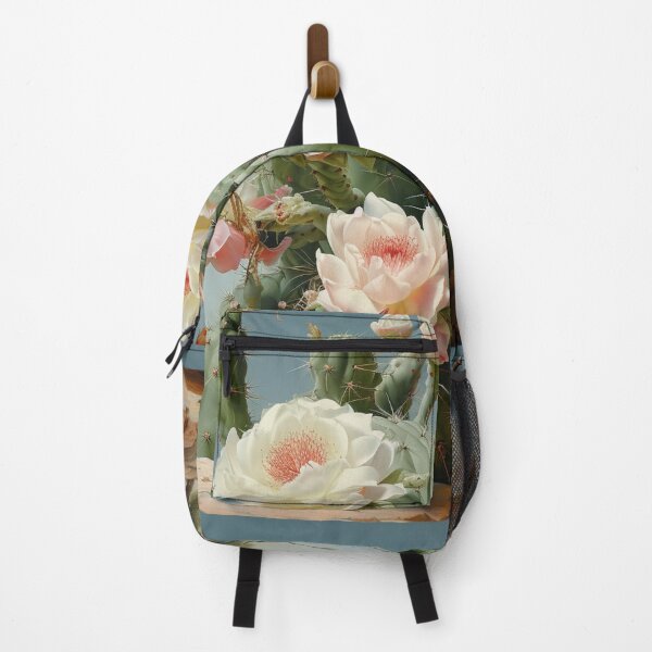 Item preview, Blooming cactus plant blossoms surreal desert landscape luminous designed and sold by G-M-Designs.