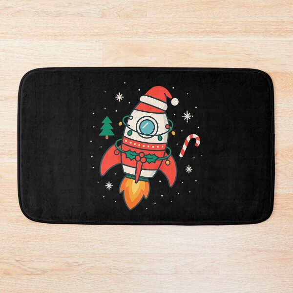 Item preview, Holiday Space Rocket – Christmas in the Cosmos designed and sold by FantasyFabrik.