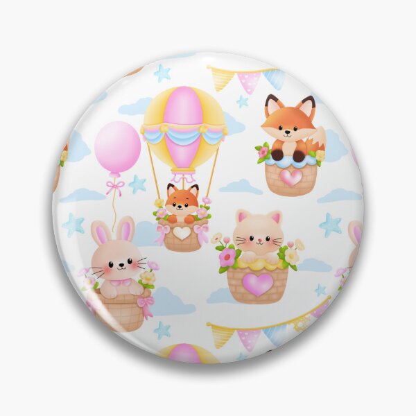 Item preview, Baby Shower Balloon Ride Seamless designed and sold by KJackArtwork.
