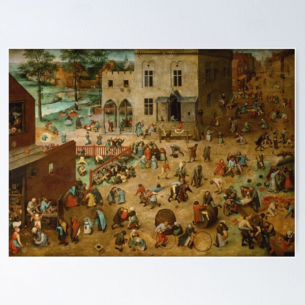 Aperçu de l'œuvre Jeux pour enfants - Pieter Bruegel l'Ancien créée et vendue par themasters.