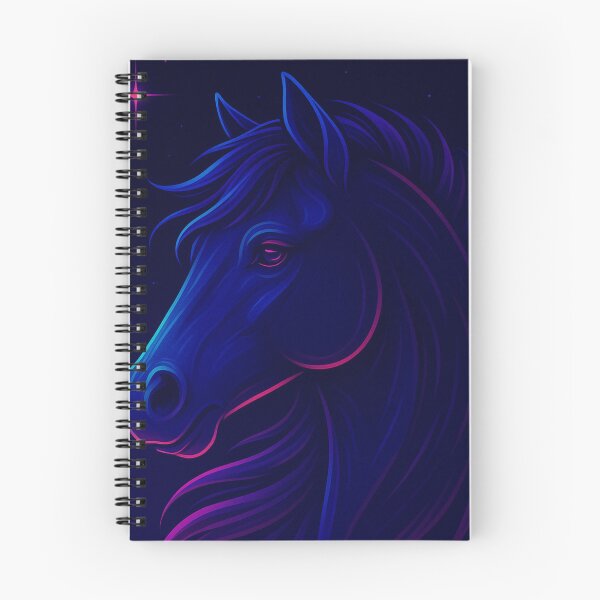 Item preview, Neon Horse Vaporwave Cyber Steed Art designed and sold by GolabMagic.