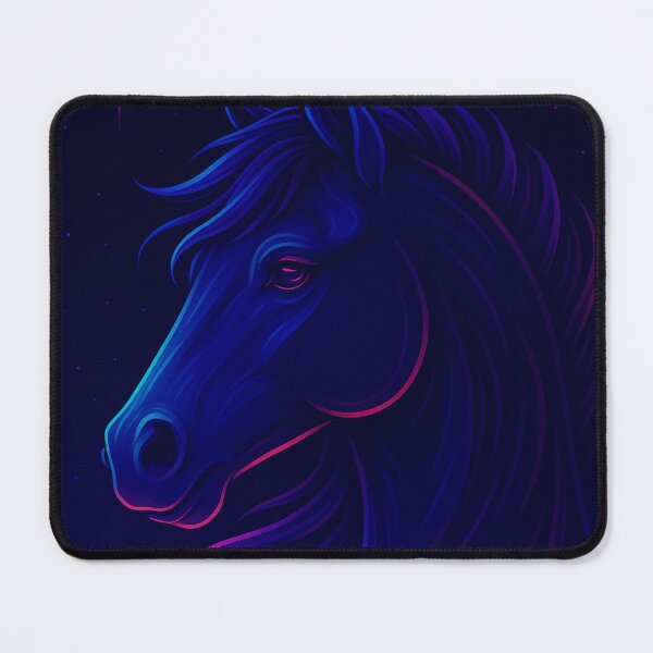 Item preview, Neon Horse Vaporwave Cyber Steed Art designed and sold by GolabMagic.