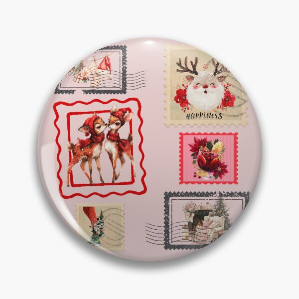 Item preview, Vintage Christmas Postage Stamp Collage designed and sold by Anastasiia Yurevych.