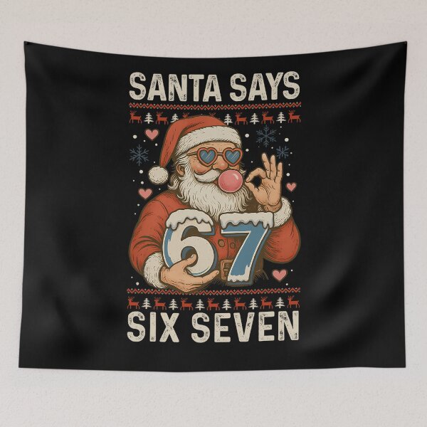 Item preview, Holiday Claus Santa Bruh Santa Happy Says Retro Seven Six designed and sold by ChadnoSmith.