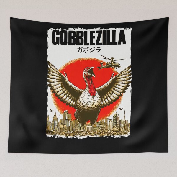 Item preview, Gobblezilla Happy Retro Quote Humor Style Thanksgiving Funny designed and sold by nguyenconguan80.
