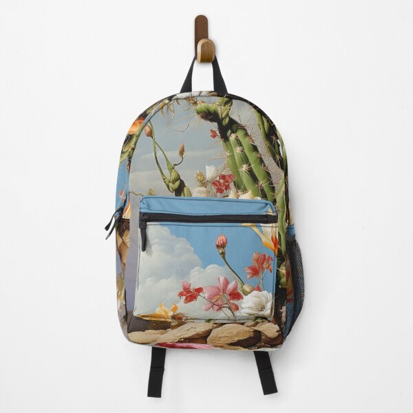 Item preview, Blooming cactus plant blossoms surreal desert landscape luminous designed and sold by G-M-Designs.