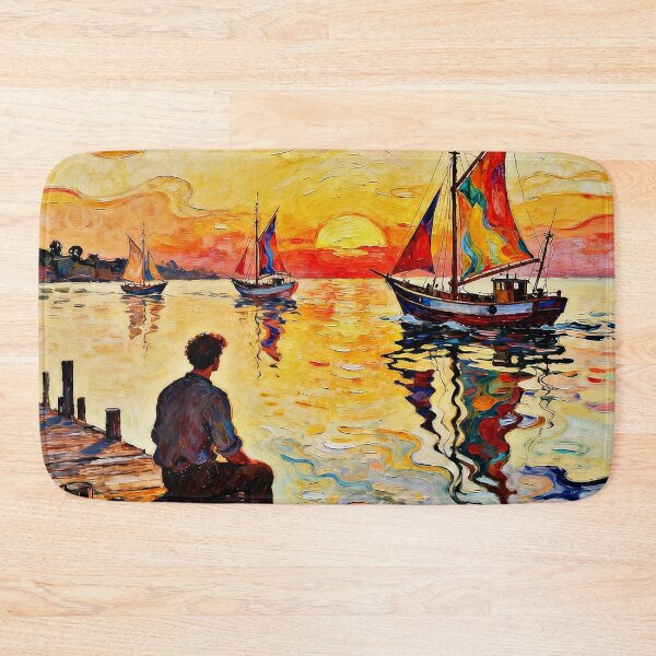 Item preview, Sitting on the Pier designed and sold by George Hutton Hunter.