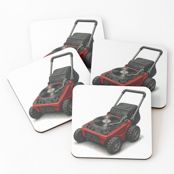 Item preview, TURNTABLE MOWER HYBRID - FOR DJ'S LANDSCAPERS AND VINYL RECORD FANS designed and sold by An Artist To The Fullest.