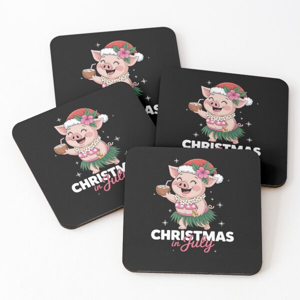 Item preview, Pig Hawaiian Christmas In July Beach Summer designed and sold by Veroniadic.