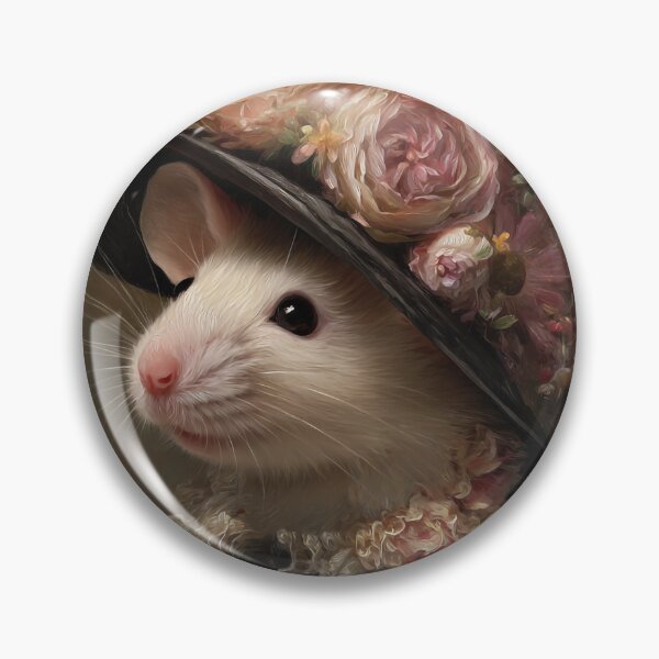 Item preview, Victorian Lady Mouse Portrait Vintage Animal Art designed and sold by SpecInkStudio.