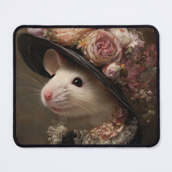 Item preview, Victorian Lady Mouse Portrait Vintage Animal Art designed and sold by SpecInkStudio.