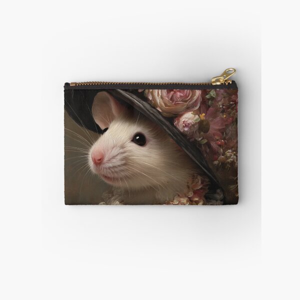 Item preview, Victorian Lady Mouse Portrait Vintage Animal Art designed and sold by SpecInkStudio.