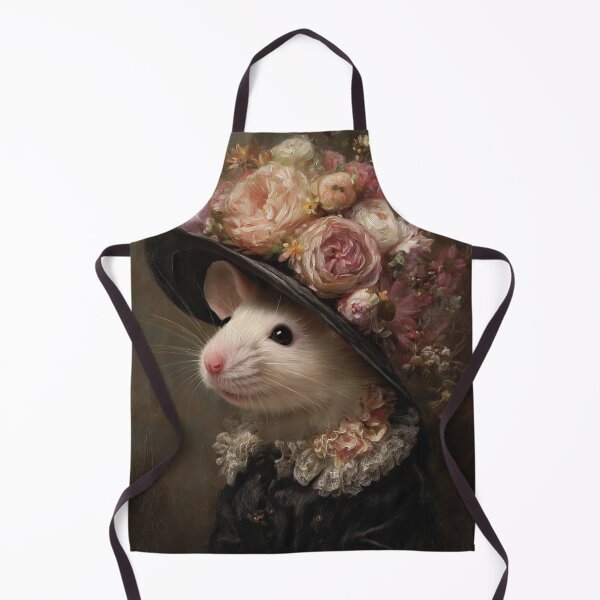 Item preview, Victorian Lady Mouse Portrait Vintage Animal Art designed and sold by SpecInkStudio.