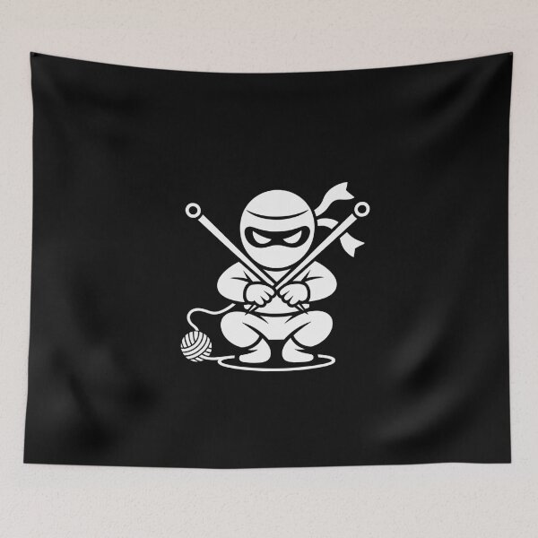 Item preview, Knitting Ninja - Stealth Crafting T-Shirt Designs designed and sold by Reichcorp.