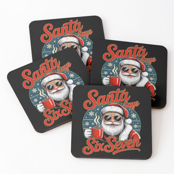 Item preview, Retro Santa Claus Seven Santa Says Six Happy Bruh Holiday designed and sold by ChadnoSmith.