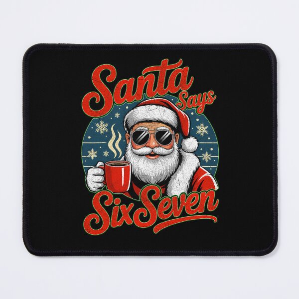 Item preview, Retro Santa Claus Seven Santa Says Six Happy Bruh Holiday designed and sold by ChadnoSmith.