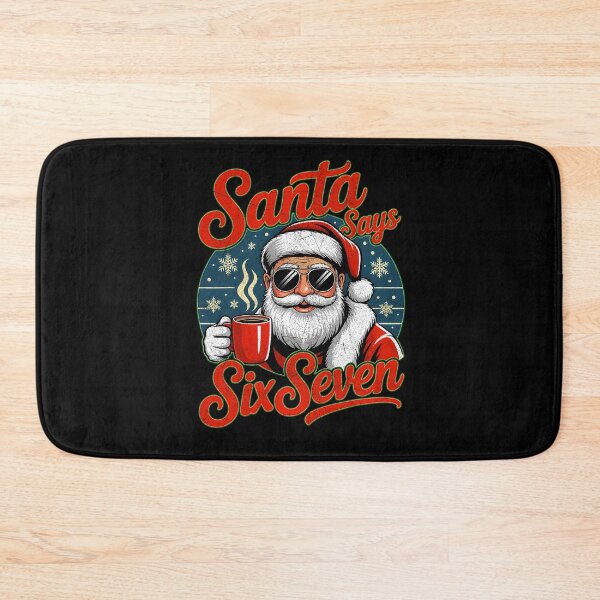 Item preview, Retro Santa Claus Seven Santa Says Six Happy Bruh Holiday designed and sold by ChadnoSmith.